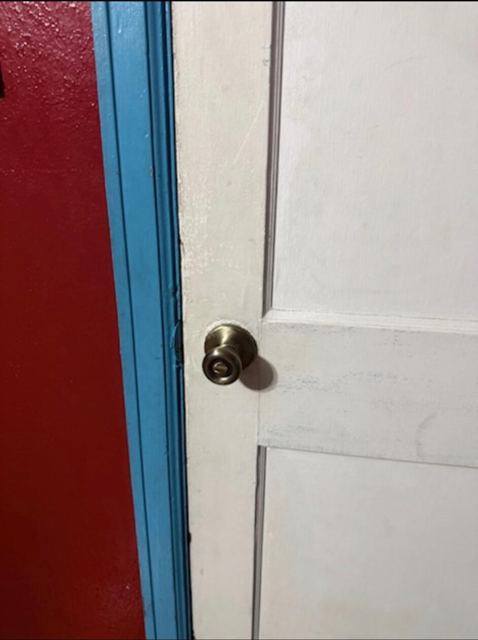 Door area after detailed cleaning