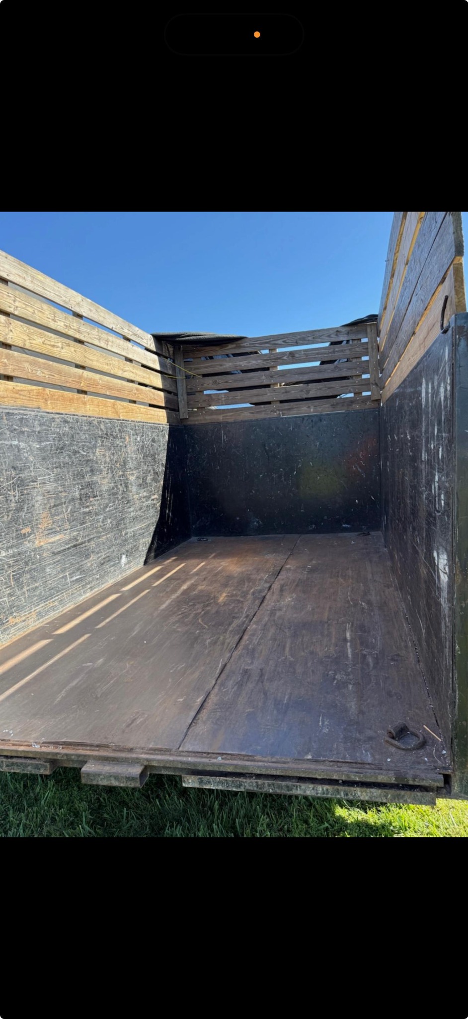 Dump trailer empty after cleanout