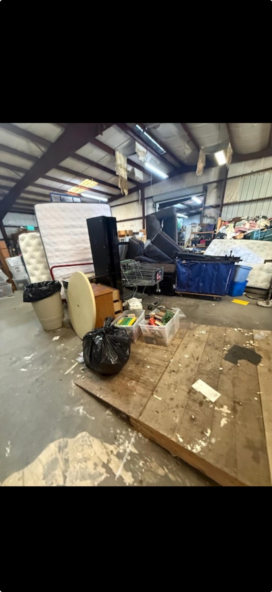 Property cleanout worksite